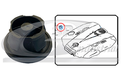 3RG Monteringsenhed, motorafdækning 80571 for MERCEDES-BENZ