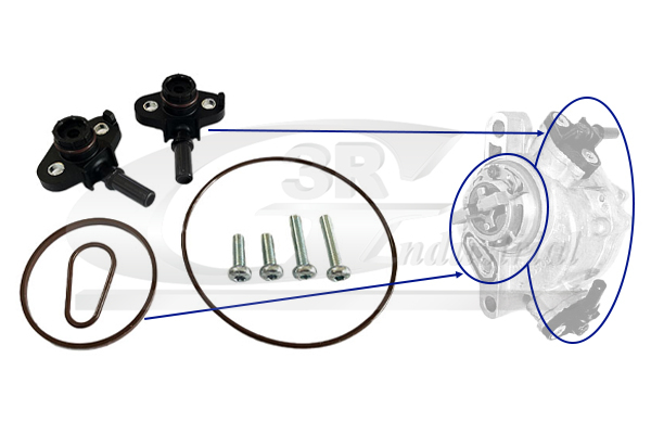 3RG Reperationssæt, vacuumpumpe (bremsesystem) 74202 for PEUGEOT FORD VOLVO