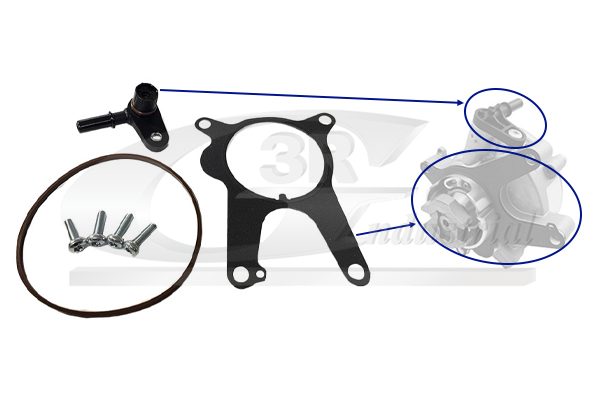 3RG Reperationssæt, vacuumpumpe (bremsesystem) 74902 for VAUXHALL ALFA ROMEO FIAT LANCIA JEEP CHEVROLET OPEL CHRYSLER
