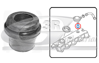 3RG Pakdåse, krumtaphusudluftning 80709 for VW CUPRA