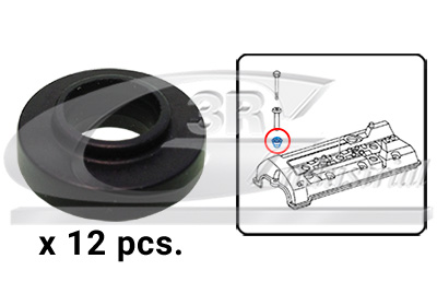 3RG Pakning, topdækselbolt 80543 for MERCEDES-BENZ