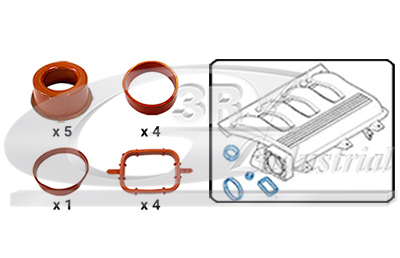 3RG Pakningssæt, indsugningsmanifold 85130 for LAND ROVER BMW