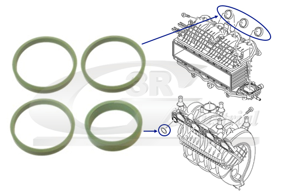 3RG Pakningssæt, indsugningsmanifold 36711 for FORD VW
