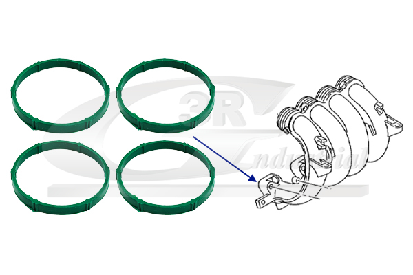 3RG Pakning, indsugningsmanifold 85730 for VW
