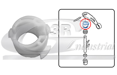 3RG Udrykkergaffel, kobling 22212 for PEUGEOT