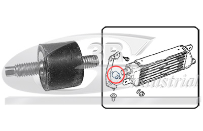 3RG Holder, brændstofpumpe 80404 for OPEL