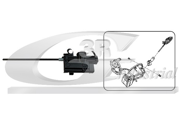 3RG Servomotor, centrallåsesystem 12602 Køretøjets tankklap for RENAULT