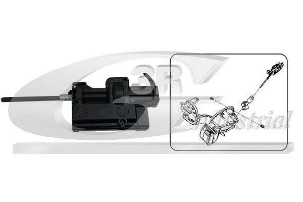3RG Servomotor, centrallåsesystem 12600 Køretøjets tankklap for RENAULT