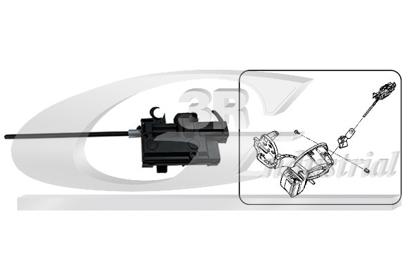 3RG Servomotor, centrallåsesystem 12601 Køretøjets tankklap for RENAULT