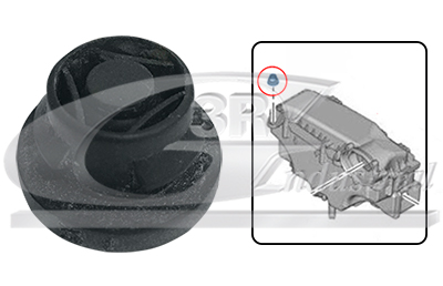 3RG Holder, luftfilterhus 83268 oppe for PEUGEOT