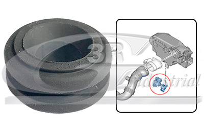 3RG Holder, luftfilterhus 83269 nede for PEUGEOT