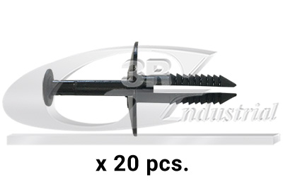 3RG Ekspansionsnitte 86119 Kofanger for CHEVROLET