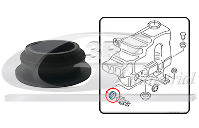 3RG Pakning, vaskevandspumpe/vaske-vandsbeholder 83731 for VW CUPRA
