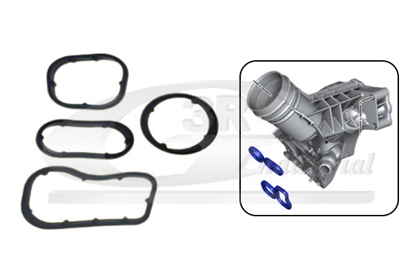 3RG Pakningssæt, oliekøler 76102 for BMW TOYOTA