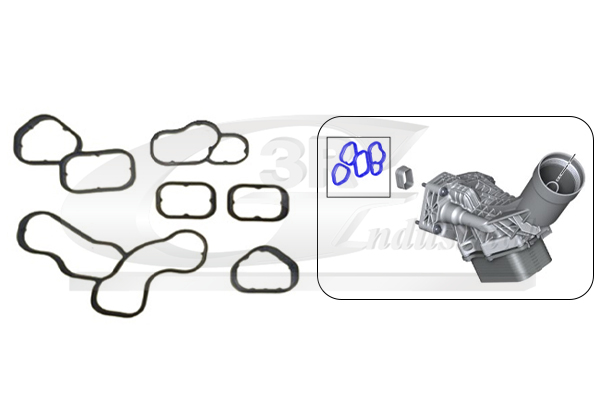 3RG Pakningssæt, oliekøler 76103 for BMW TOYOTA