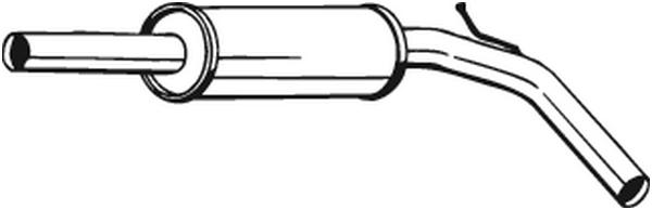 BOSAL Midterste lyddæmper 233-323 for VW