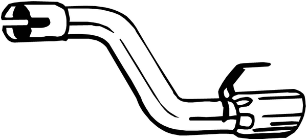 BOSAL Udstødningsrør 750-245 for VAUXHALL
