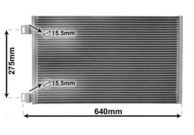VAN WEZEL Kondensor, klimaanlæg 43005444 for RENAULT MERCEDES-BENZ
