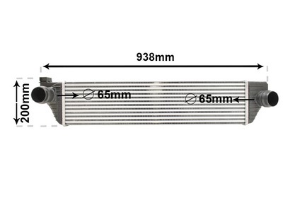VAN WEZEL Ladeluftkøler 43004498 for RENAULT