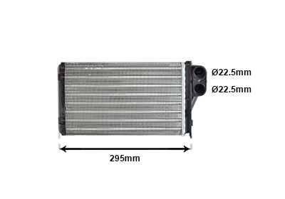 VAN WEZEL Varmeelement, kabinevarme 40006240 for PEUGEOT