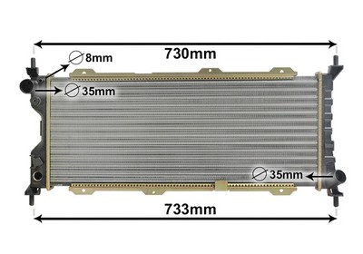 VAN WEZEL Køler, motorkøling 37002185 for OPEL