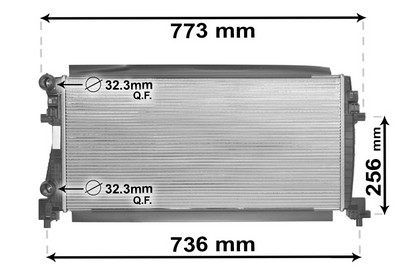 VAN WEZEL Køler, motorkøling 58002340 for AUDI VW