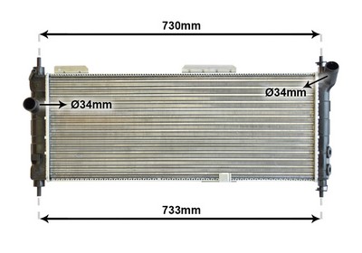 VAN WEZEL Køler, motorkøling 37002203 for OPEL
