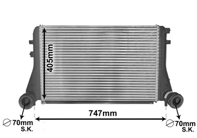 VAN WEZEL Ladeluftkøler 58004227 for VW AUDI SEAT