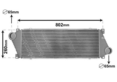VAN WEZEL Ladeluftkøler 30004217 for MERCEDES-BENZ VW