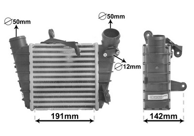 VAN WEZEL Ladeluftkøler 58004213 for SEAT SKODA