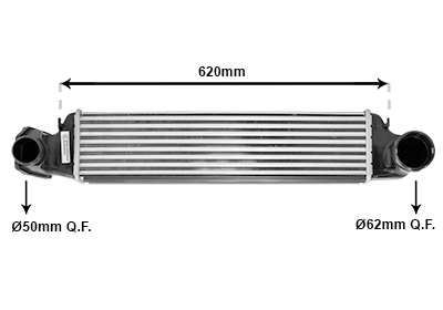 VAN WEZEL Ladeluftkøler 06004282 for BMW