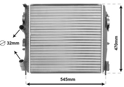 VAN WEZEL Køler, motorkøling 43002325 for RENAULT