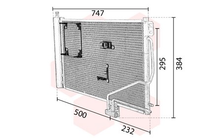 VAN WEZEL Kondensor, klimaanlæg 30015298 for MERCEDES-BENZ