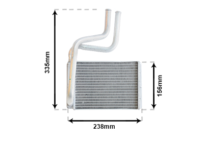 VAN WEZEL Varmeelement, kabinevarme 18006286 for FORD