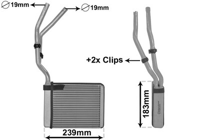 VAN WEZEL Varmeelement, kabinevarme 18006364 for FORD