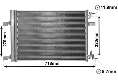 VAN WEZEL Kondensor, klimaanlæg 37005500 for OPEL