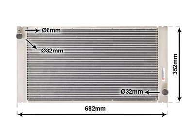 VAN WEZEL Køler, motorkøling 06002333 for BMW