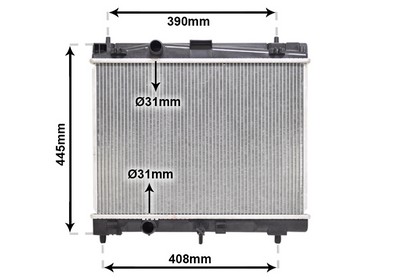 VAN WEZEL Køler, motorkøling 53002357 for TOYOTA