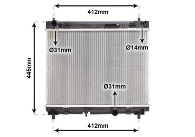 VAN WEZEL Køler, motorkøling 53002358 for TOYOTA