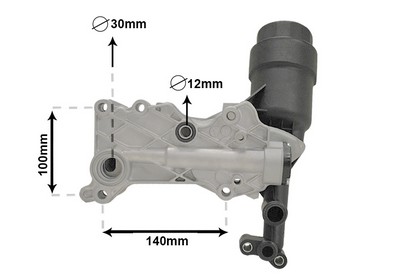 VAN WEZEL Oliekøler, motorolie 30013703 for CHEVROLET MERCEDES-BENZ