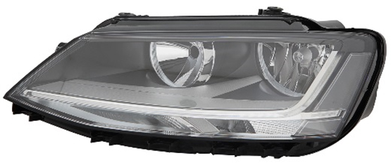 ABAKUS Forlygte 44111bzrmldem2 LED højre for VW