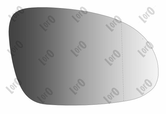 ABAKUS Spejlglas, udvendig spejl 4012g06 højre for VW