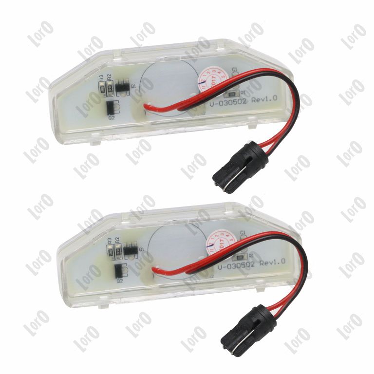 ABAKUS Nummerpladelys l302100002led LED på begge sider for MAZDA