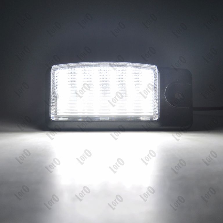 ABAKUS Nummerpladelys l352100007led LED højre for NISSAN