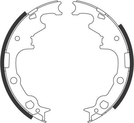 A.B.S. Bremsebakkesæt 40538 for CHRYSLER JEEP FIAT / LANCIA