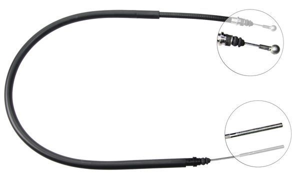 A.B.S. Håndbremsekabel k16517 for PEUGEOT LANCIA