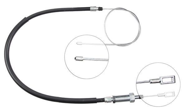 A.B.S. Håndbremsekabel k10002 for FIAT PEUGEOT