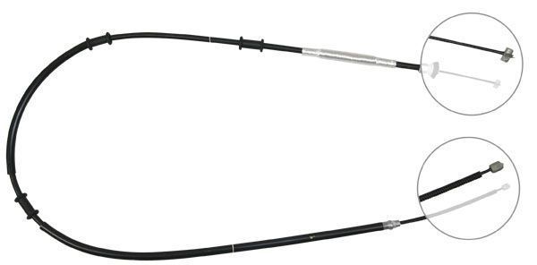 A.B.S. Håndbremsekabel k13016 for FIAT