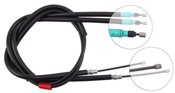 A.B.S. Håndbremsekabel k12256 for RENAULT