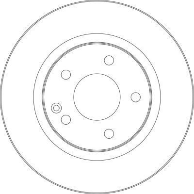 A.B.S. Bremseskive 17365 ventileret 276mm 22mm for MERCEDES-BENZ
